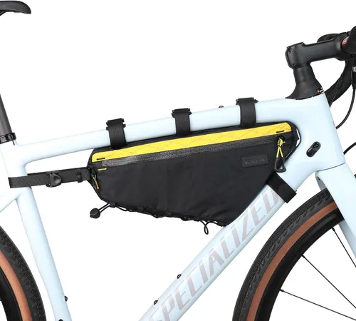 Miniatura 18 de Rhinowalk Bolsa de Marco Frontal de Bicicleta Bolsa Bajo Tubo Superior Triangular Accesorios de Ciclismo de 1.7L de Nylon Ligero para Bicicleta