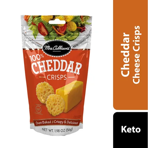Miniatura 4 de Mrs. Cubbison's Crisps de Queso, Cheddar, Crisps de Queso Cheddar, 1.98 onzas (paquete de 1)