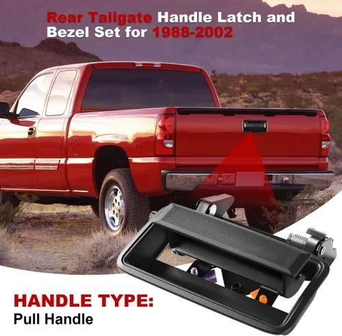 Miniatura 7 de FAERSI Pestillo de metal para puerta trasera con bisel compatible con Chevrolet Chevy GMC Truck C1500 C2500 C3500 K1500 K2500 K2500 K3500, Repalces#