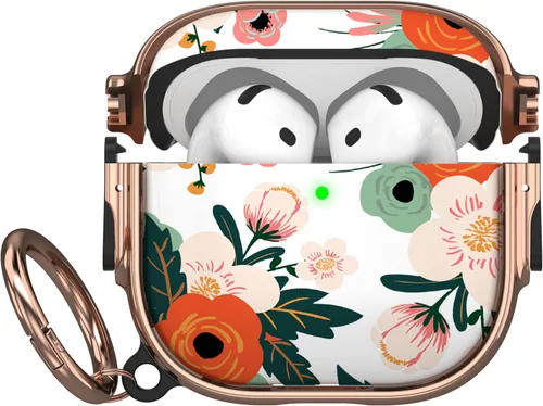 Miniatura 52 de Maxjoy Funda para AirPods 3 con cerradura, bonita funda protectora rígida para AirPod 3 de tercera generación para mujeres y hombres con llavero
