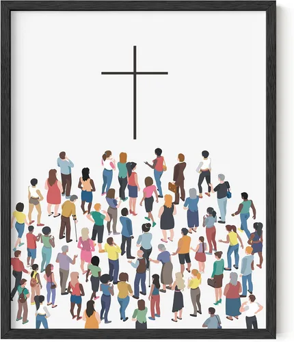 Miniatura 17 de Haus and Hues Pósteres religiosos de pared, la cruz de Jesucristo, carteles religiosos para niños, imágenes espirituales, imágenes religiosas