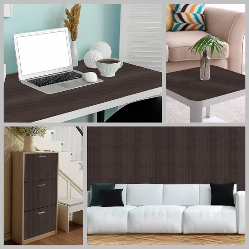 Miniatura 5 de Arthome - Papel de contacto de madera autoadhesivo de nogal marrón, 16.5 x 393 pulgadas, película de vinilo decorativa para encimera, armarios