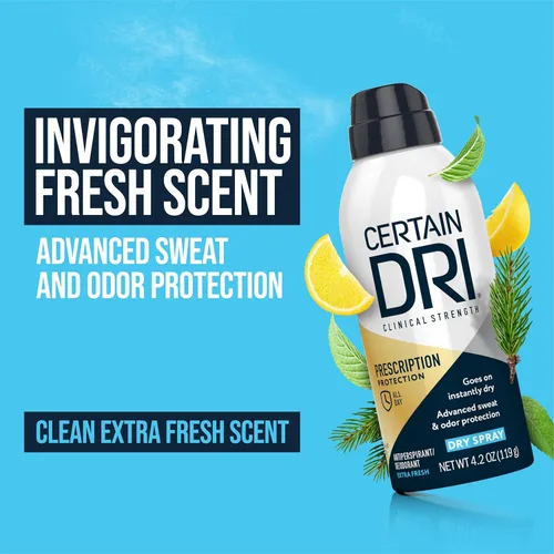 Miniatura 2 de Certain Dri Prescription-Strength - Spray antitranspirante clínico en seco – 72 horas de protección contra el sudor y el olor para sudoración