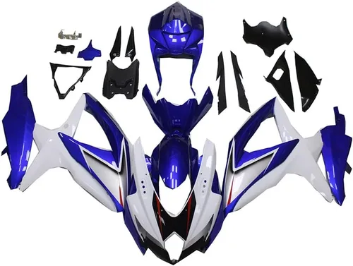 Miniatura 14 de Carenado de carrocería de plástico plateado blanco negro apto para Suzuki 2008 2009 2010 GSXR 600 750 inyección ABS nuevo Aftermarket Kit de marco