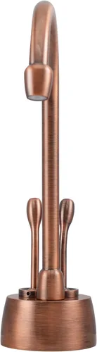 Miniatura 3 de Westbrass A272HFP-11 Develosah Dispensador de agua fría y caliente de 2 manijas con tanque de calentamiento instantáneo, cobre antiguo