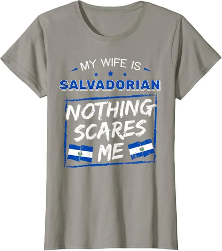 Miniatura 87 de Camiseta con la bandera de raíces salvadoreñas de El Salvador My Wife Is Salvadoran Roots, Negro