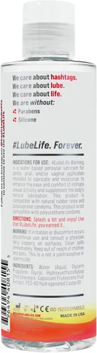 Miniatura 9 de LubeLife Lubricante de calentamiento a base de agua, cálida sensación de calor vigorizante, lubricante para hombres, mujeres y parejas, 8 onzas