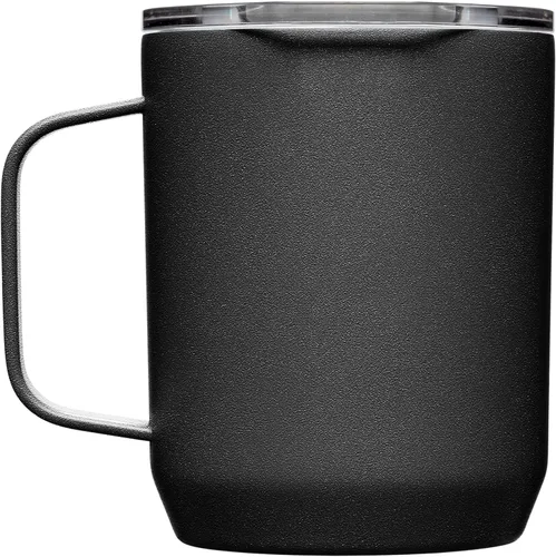 Miniatura 3 de CamelBak Horizon - Taza de campamento de 12 onzas, acero inoxidable aislado, tapa de tres modos, color negro