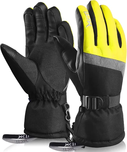 Miniatura 7 de MCTi Guantes de esquí, impermeables, para snowboard y nieve, 3M, Thinsulate, para clima frío, para mujer, para invierno, con pantalla táctil