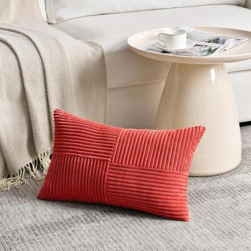 Miniatura 130 de Fancy Homi Juego de 1 funda de cojín cuadrada de color rosa rubor de 14 x 14 pulgadas para sala de estar, dormitorio, sofá cama, sofá, cama, funda