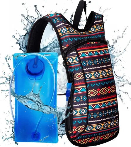 Miniatura 15 de Vibe Festival Gear Mochila de hidratación con bolsa de agua de 2 L para mujeres, hombres, adolescentes y niños, Hydropack Hydro Sports, al aire