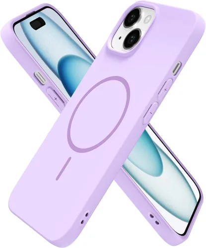 Miniatura 187 de oakxco Funda de silicona Mag Safe para iPhone 17 Pro Max, funda magnética delgada y fina compatible con carga inalámbrica MagSafe, bonita funda Negro