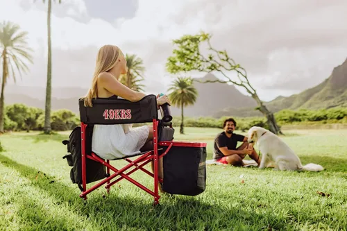Miniatura 2 de PICNIC TIME NFL NFL Fusion - Silla de campamento unisex para adultos, con mesa auxiliar y enfriador suave, silla de playa para adultos, silla