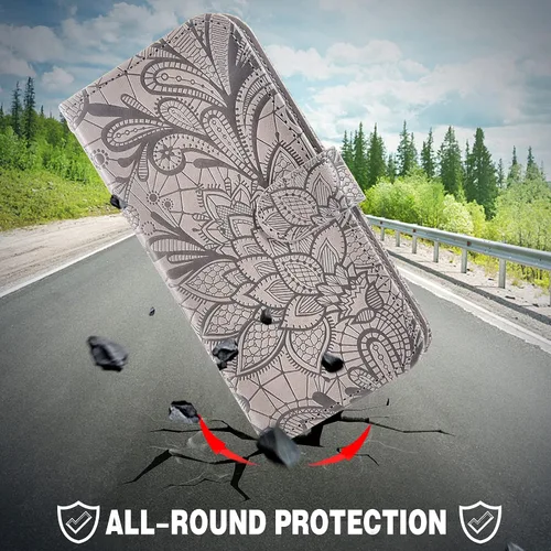 Miniatura 7 de Asuwish Funda compatible con Moto G Power 2020 y protector de pantalla de vidrio templado, accesorios de celda, soporte para tarjetas, soporte