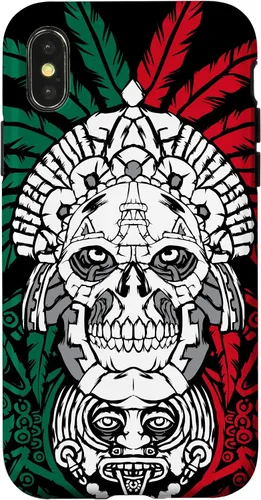 Miniatura 5 de iPhone 11 Pro Max Aztec Warrior Skull - Ancestros mexicanos - Funda de raíces mexicanas