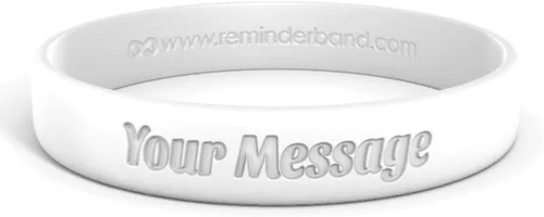 Miniatura 63 de Reminderband - Pulsera clásica de silicona 100% personalizada – Pulsera de goma de silicona personalizada – Personalizable, eventos, regalos, apoyo