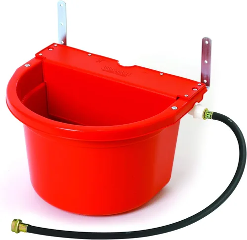 Little Giant® DuraMate - Bebedero automático controlado por flotador, resistente y duradero, fabricado en Estados Unidos, 4 galones (rojo, 4 galones)
