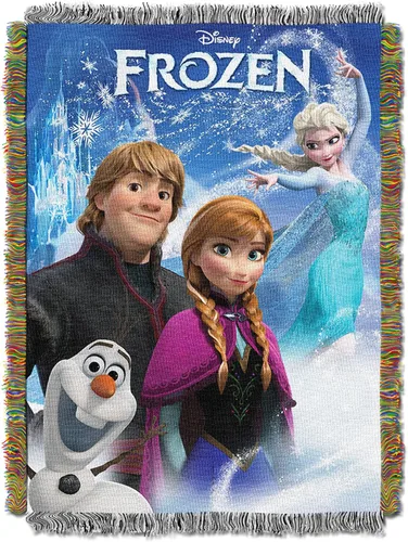 Miniatura 2 de Disney Frozen Cobija tejida, multicolor, 1 unidad