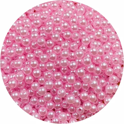 Miniatura 68 de Perlas de cuentas, 4000 piezas de cuentas de perlas de 3 mm redondas para llaveros, pulseras, collares, llaveros, joyería, manualidades, decoración
