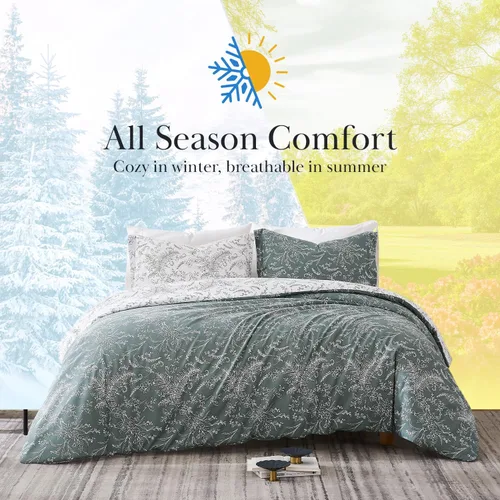 Miniatura 4 de Southshore Fine Living, Inc. Colección Boho Paisley – Juego de edredón Twin XL, ropa de cama premium para dormitorio, ligero alternativo al plumón