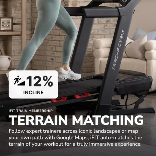 Miniatura 4 de Proform Cintas de correr de carbono: cintas de correr para caminar y correr con ventilador integrado y diseño de ahorro de espacio