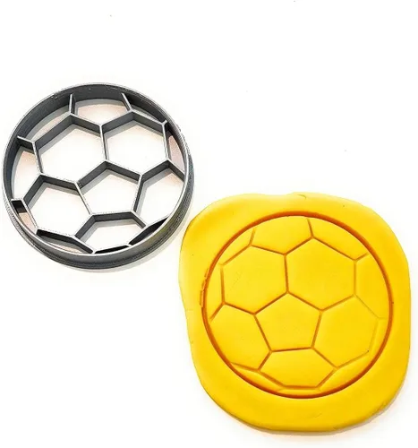 Miniatura 2 de T3D - Juego de 3 cortadores de galletas de fútbol, pelota, zapatos y camiseta de fútbol, adecuado para pasteles, galletas y fondant, molde