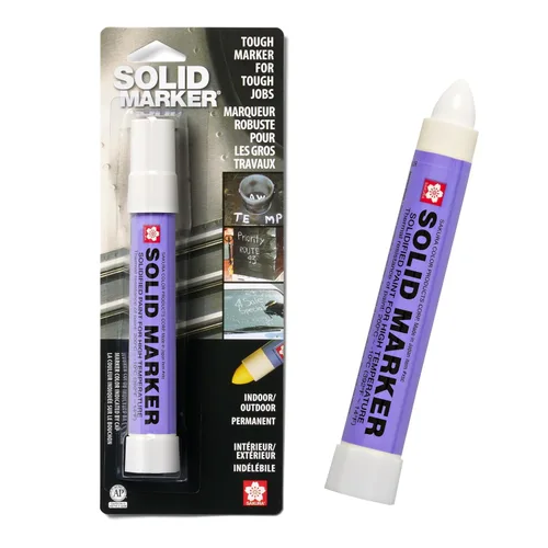 Miniatura 12 de Marcador de pintura solidificada Solid Marker de Sakura, de 14 a 392 grados Fahrenheit, Azul, 1 Azul (Blue Paint)