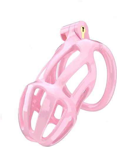 Miniatura 5 de Jaula para pene Dispositivo de castidad masculina Jaula de bloqueo Jugar con llave y bloqueo A6(XXL)