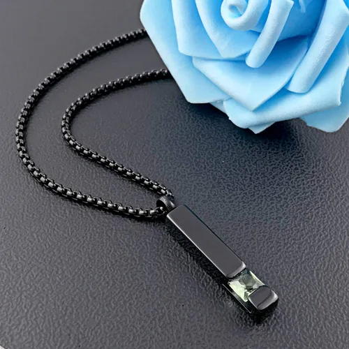 Miniatura 70 de YOUFENG collar con urna para cenizas, cubos de piedras natales, urna para cenizas humanas, collar de urna de cremación, relicario, recuerdo
