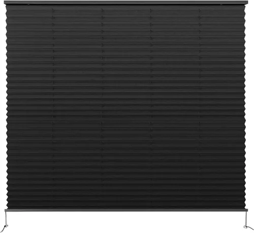 Miniatura 24 de Dulepax Persianas plisadas, 14 pulgadas de ancho x 24 pulgadas de largo, color negro, para caravana, remolques de viaje, ventana de autocaravana