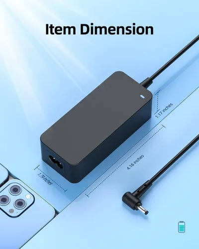 Miniatura 5 de Superer Cargador de CA de 65 W con certificación UL para Asus Zenbook UX430UQ UX430UA UX430UN UX430U UX430 UX410UA UX410UQ UX410U UX410, compatible