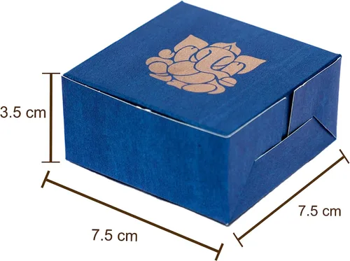 Miniatura 8 de Desi Favors Ganesh Cajas dulces para dulces indios, galletas, golosinas, mithai, dulces, cajas de regalo hechas a mano, caja de Mithai a granel