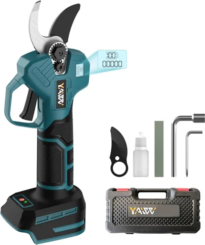 Tijeras de podar eléctricas sin escobillas para batería Makita de 18 V, tijeras de podar inalámbricas portátiles con pantalla LCD y cuchillas SK5,
