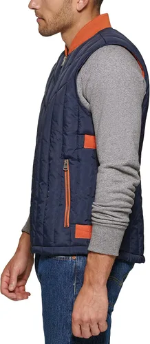 Miniatura 4 de Levi's Chaleco utilitario acolchado para hombre con detalles de contraste