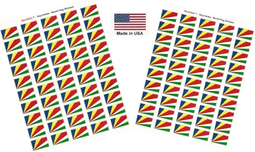 Miniatura 28 de 100 calcomanías de la bandera de Alaska; 1.5" x 1" hechas en Estados Unidos, calcomanías autoadhesivas de la bandera del estado para álbumes