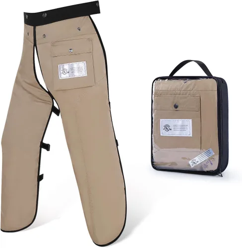 Miniatura 16 de Chaparreras para motosierra con delantal de 8 capas para hombres/mujeres leñadores trabajadores forestales pantalones protectores para motosierra