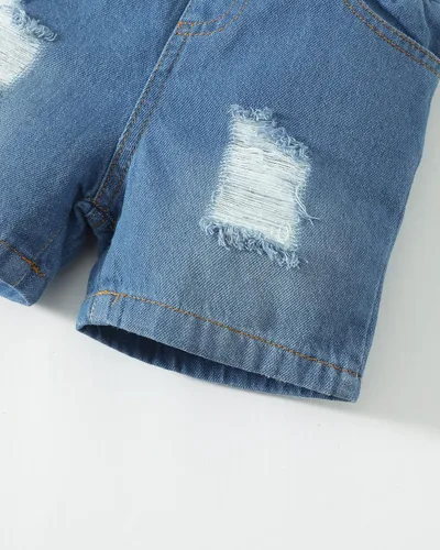 Miniatura 5 de Ropa de verano para bebé, conjunto de pantalones cortos, camisa de manga corta para niños pequeños
