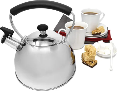 Miniatura 6 de Norpro Hervidor de té silbante de acero inoxidable 8.5" x 7.875" x 7.875