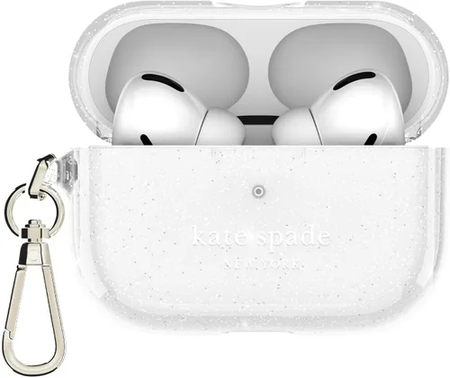 Miniatura 11 de Kate Spade New York Estuche Protector para AirPods Pro con Anillo para Llavero - Flowerbed Blue, Compatible con AirPods Pro de 2ª / 1ª