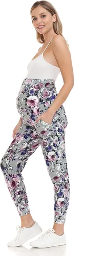 Miniatura 83 de Leggings Depot Pantalones de maternidad para mujer, sobre el vientre, pantalones deportivos casuales para descansar