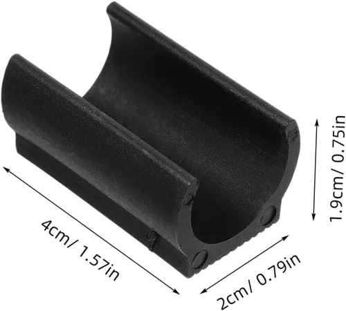 Miniatura 2 de Yardwe 25 unids plástico silla pie en forma de U deslizamiento de piso tapas de tubería cubierta de U - forma de U tapas silla pie piso cubierta
