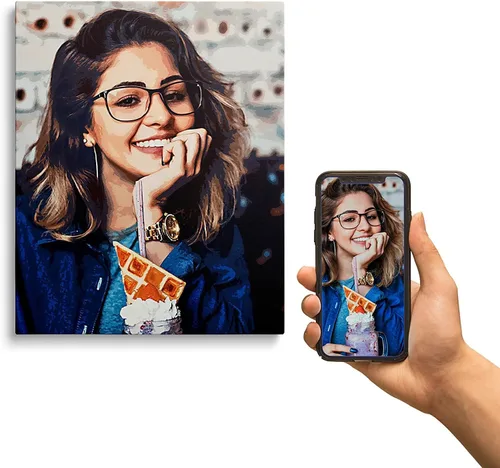 Miniatura 5 de Impresión de fotos personalizada sobre lienzo, arte de pared personalizado para decoración del hogar, ideal para familiares, amigos, bodas