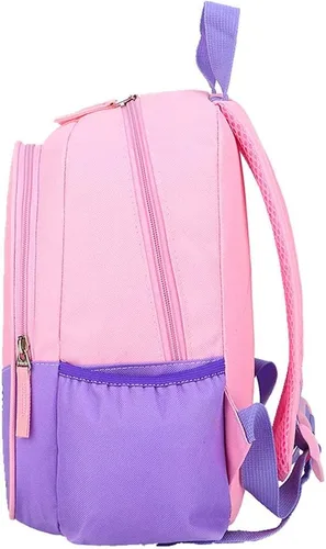 Miniatura 5 de Mochila de viaje preescolar de 11 pulgadas para niños pequeños (unicornio rosa y morado)