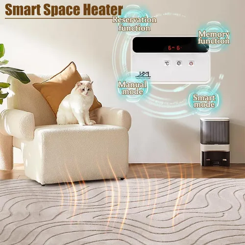 Miniatura 3 de Electric Heated Area Rug, Heated Floor Mat with 60 Levels Adjustable Thermostat, 12 Hour Timing Bedroom Heated Floor Pad, for Living Room