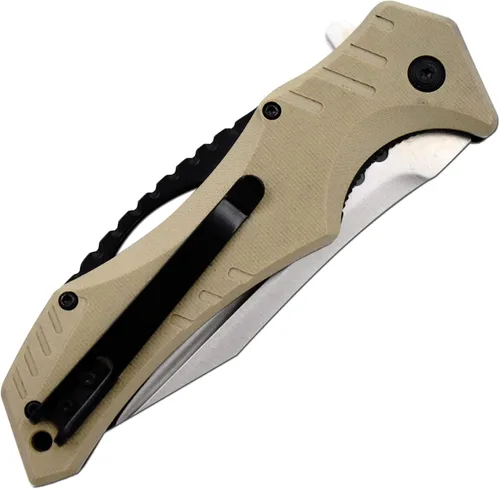 Miniatura 7 de Snake Eye Xtreme Collection Pivot Langford - Navaja plegable con rodamiento de bolas, con bloqueo de bolas, color marrón