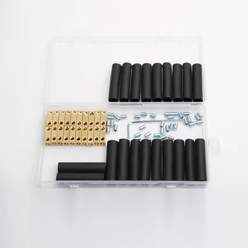 Miniatura 2 de 20 conectores de acoplamiento de calibre 8, kit de abrazadera de cobre, conector de terminal cuadrado, kit de terminales sin presión de alambre