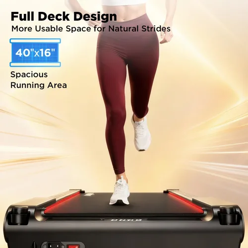 Miniatura 6 de Jogwell Incline Walking Pad with 15% Auto Incline, Under Desk Treadmill for Home Office, Full-Deck 40" x 16" Walking Area, Quiet 3.0HP Brushless