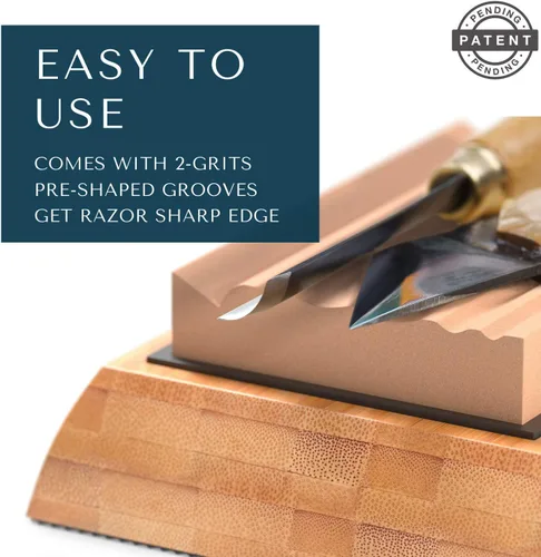 Miniatura 5 de Sharp Pebble Dos Lados 1000/6000 Grit Cuchillo Afilar Piedra y Carpintería Grano Dual Grit Afilar Piedras Grano 400 & 1000
