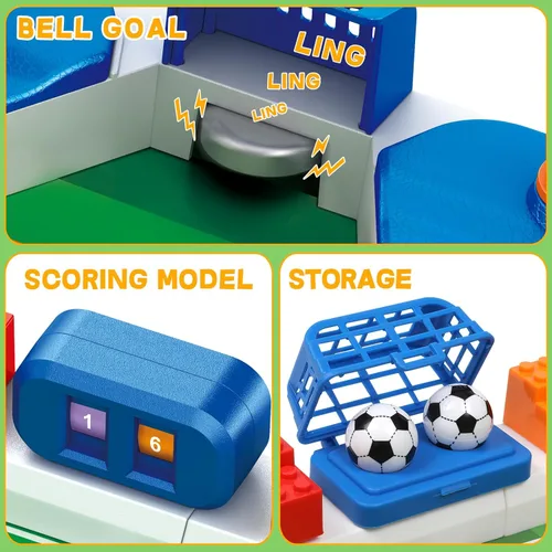 Miniatura 3 de Mini juego de mesa de futbolín para niños, juego de fútbol, regalos para niños, juguete de fútbol para deportes de interior, sala