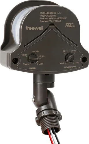 Miniatura 9 de Detector de movimiento de reemplazo de 240 grados, tiempo ajustable y sensibilidad de detección de hasta 60 pies de alcance, 3 modos de trabajo